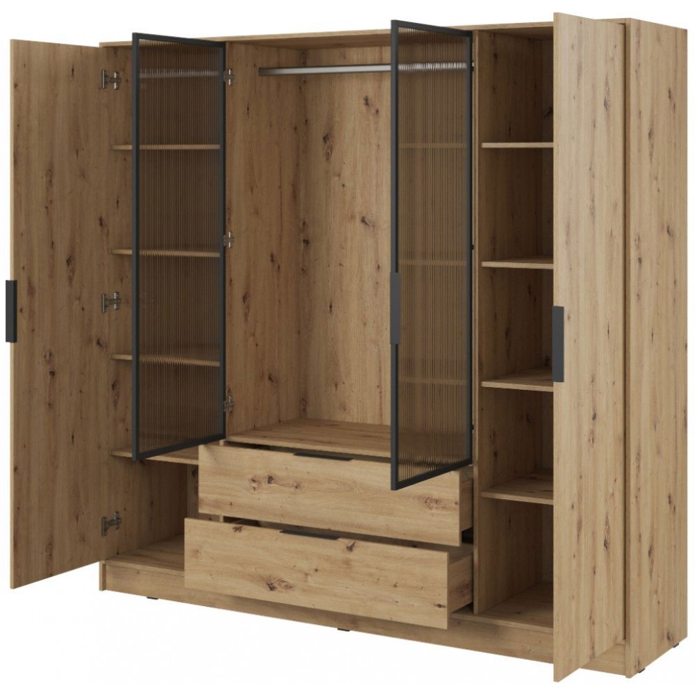 Ντουλάπα Nelly II τετράφυλλη-Fusiko