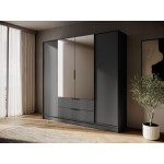 Ντουλάπα Nelly III τετράφυλλη-Gkri Skouro