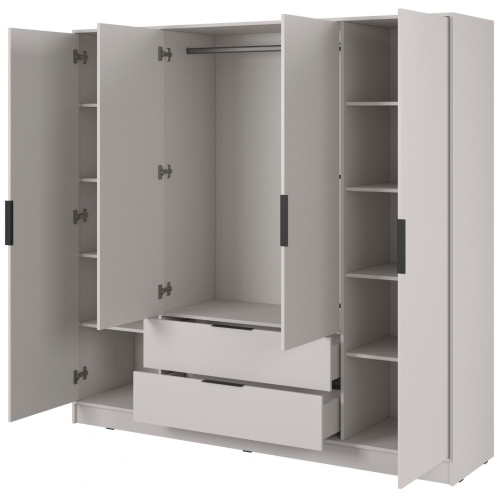 Ντουλάπα Nelly IV τετράφυλλη-Cashmere