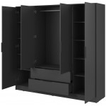 Ντουλάπα Nelly IV τετράφυλλη-Gkri Skouro