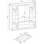 Ντουλάπα Nelly IV τετράφυλλη-Fusiko