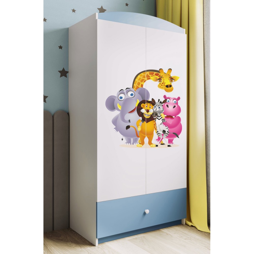 Ντουλάπα Babydreams Cartoon-Mple-Zoo 90x52x181.2