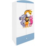 Ντουλάπα Babydreams Cartoon-Mple-Zoo 90x52x181.2