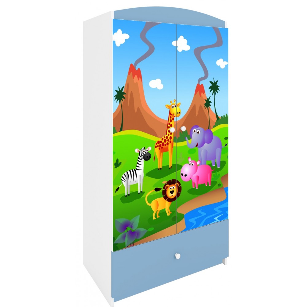 Ντουλάπα Babydreams Cartoon-Mple-Safari 90x52x181.2