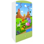 Ντουλάπα Babydreams Cartoon-Prasino-Safari 90x52x181.2