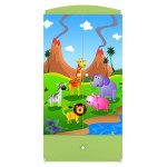 Ντουλάπα Babydreams Cartoon-Prasino-Safari 90x52x181.2