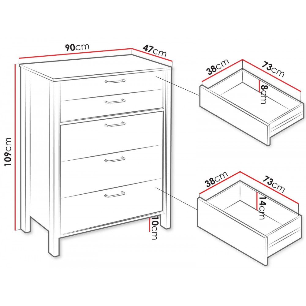 Συρταριέρα Indygo-Mpez
