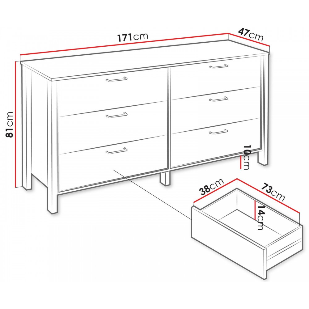 Συρταριέρα Indygo plus-Ladi