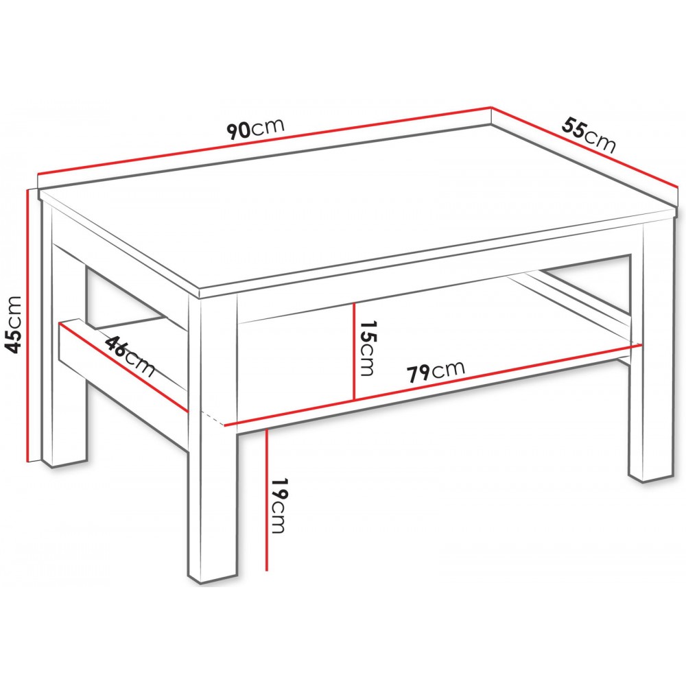 Τραπεζάκι σαλονιού Indygo-Ladi
