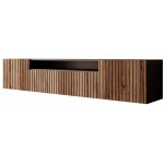Έπιπλο τηλεόρασης Miram II-Fusiko-Mavro 200x41x40