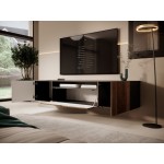 Έπιπλο τηλεόρασης Miram II-Fusiko-Mavro 200x41x40