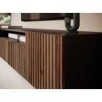 Έπιπλο τηλεόρασης Miram II-Fusiko-Mavro 200x41x40