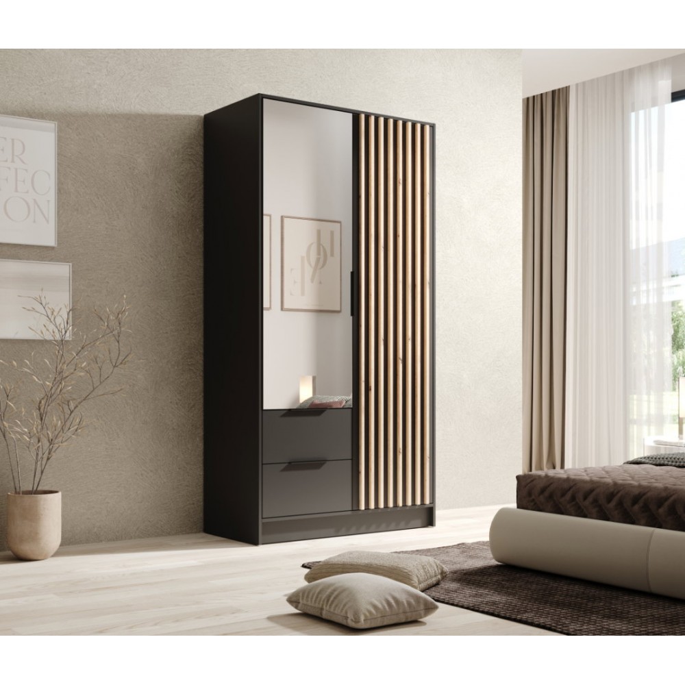 Ντουλάπα Niriam δίφυλλη-Mauro 102x51x200