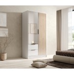 Ντουλάπα Niriam δίφυλλη-Leuko 102x51x200