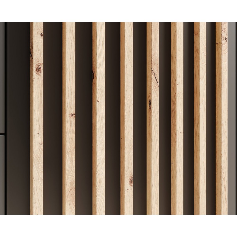 Ντουλάπα Niriam δίφυλλη-Leuko-Mauro 102x51x200