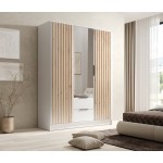 Ντουλάπα Niriam τρίφυλλη-Leuko 150.5x51x200