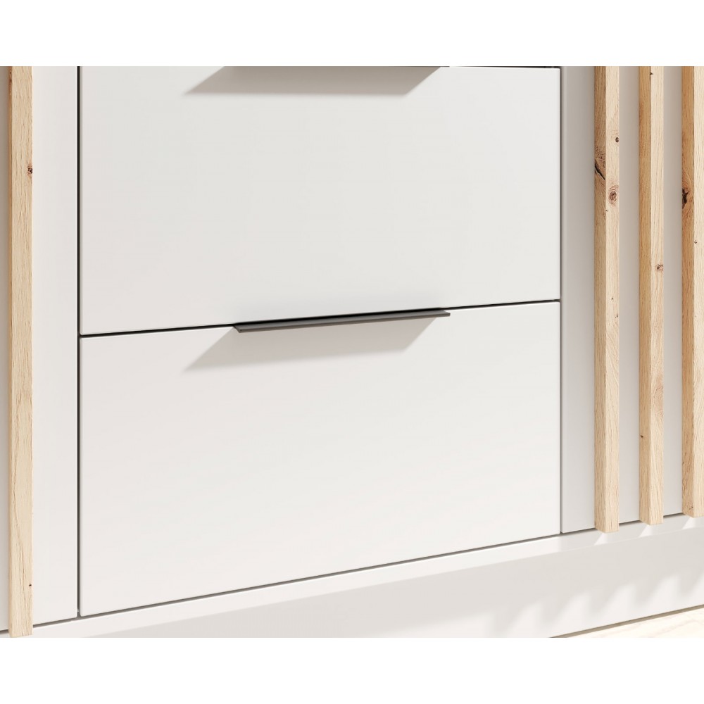 Ντουλάπα Niriam τρίφυλλη-Leuko 150.5x51x200
