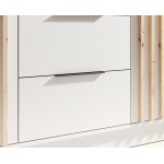 Ντουλάπα Niriam τρίφυλλη-Leuko 150.5x51x200