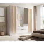 Ντουλάπα Niriam τετράφυλλη-Leuko 200x51x200