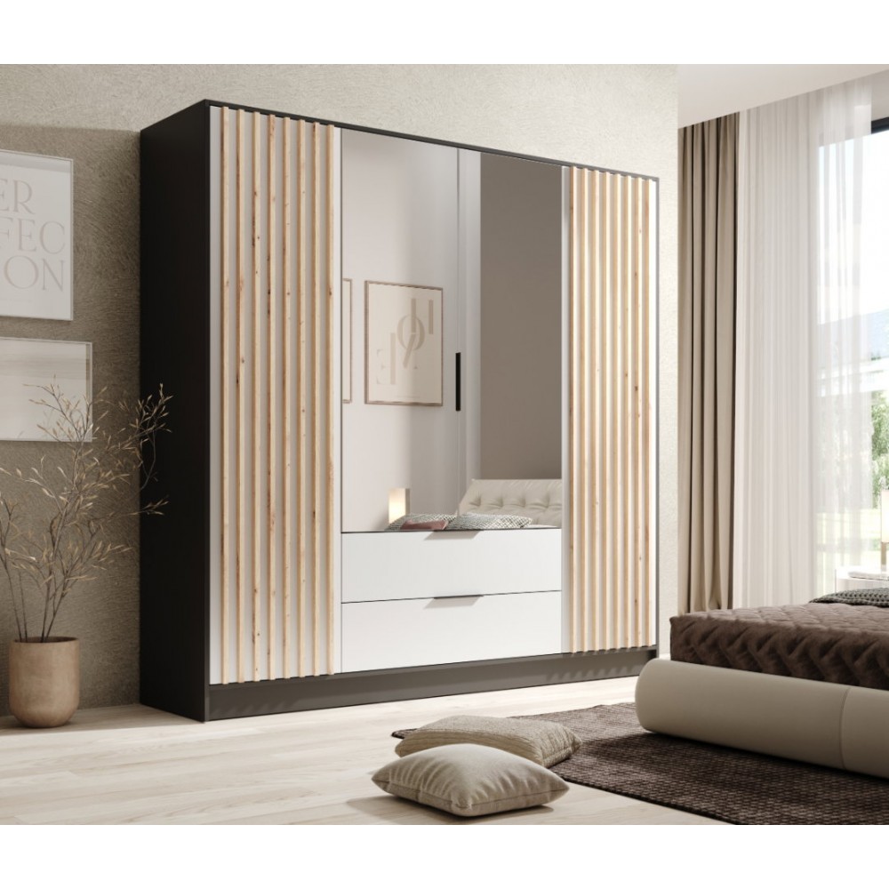 Ντουλάπα Niriam τετράφυλλη 200x51x200