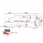 Γωνιακός Καναπές Zako-Kafe