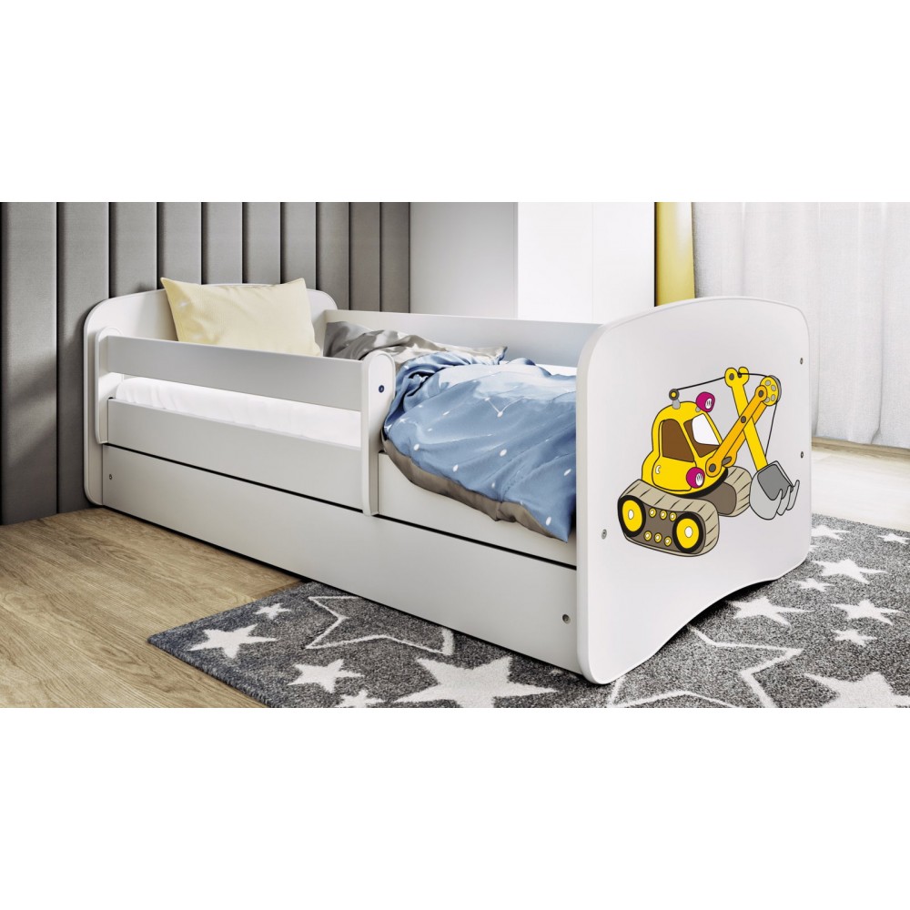 Παιδικό Κρεβάτι Babydreams Cartoon-Leuko-160 x 80-Digger 164x90x61