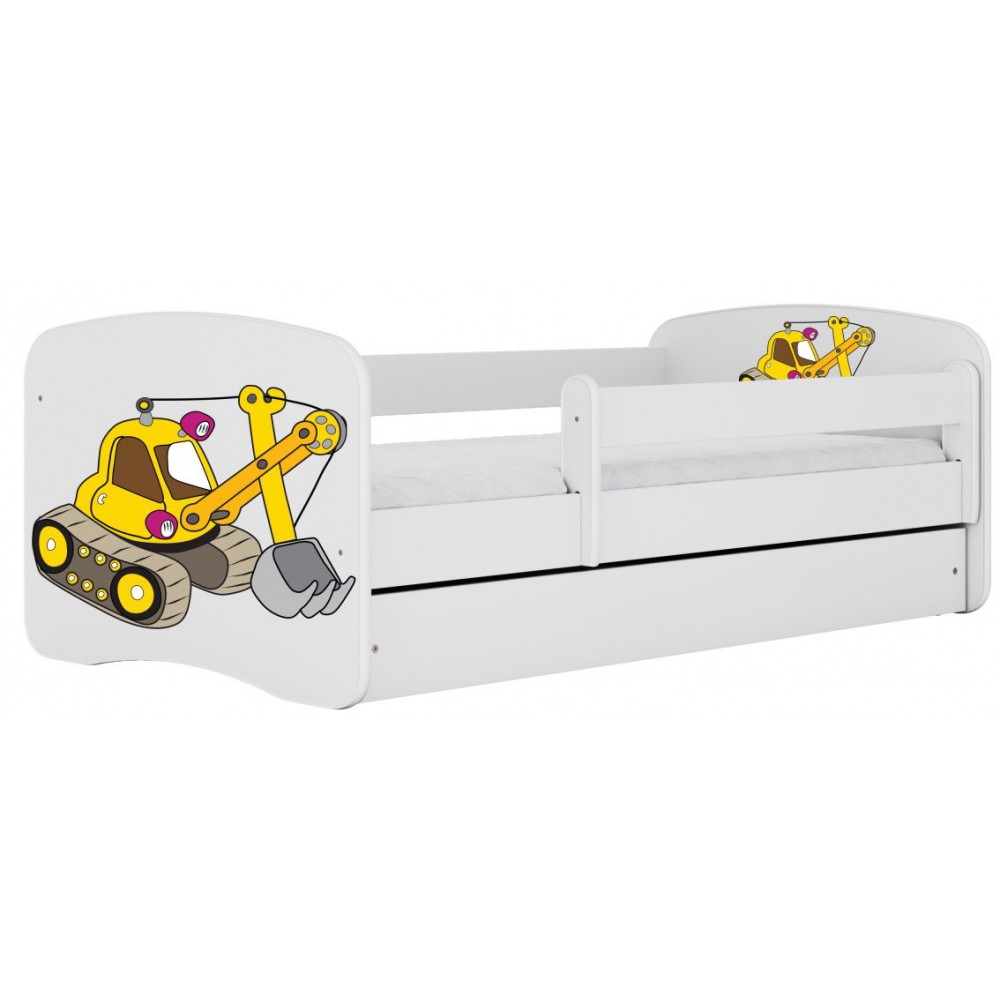 Παιδικό Κρεβάτι Babydreams Cartoon-Leuko-160 x 80-Digger 164x90x61