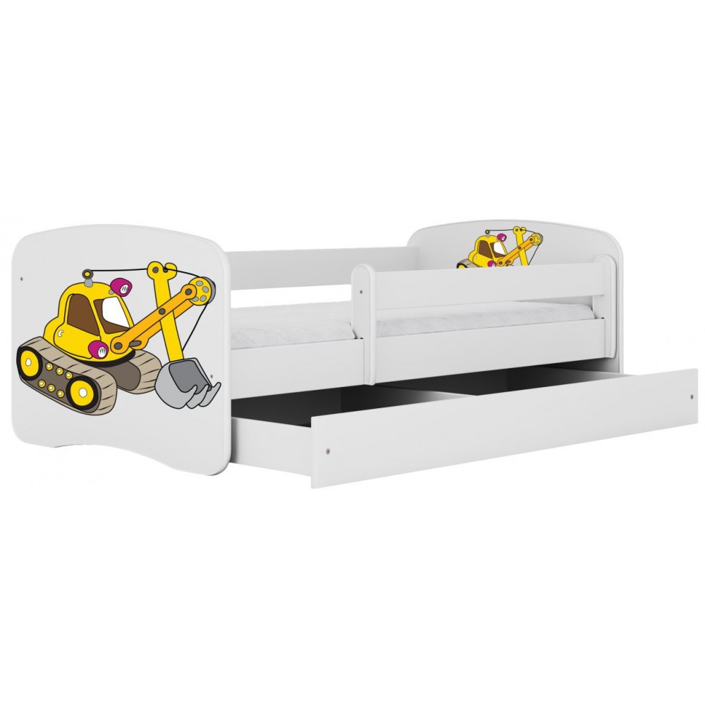 Παιδικό Κρεβάτι Babydreams Cartoon-Leuko-160 x 80-Digger 164x90x61