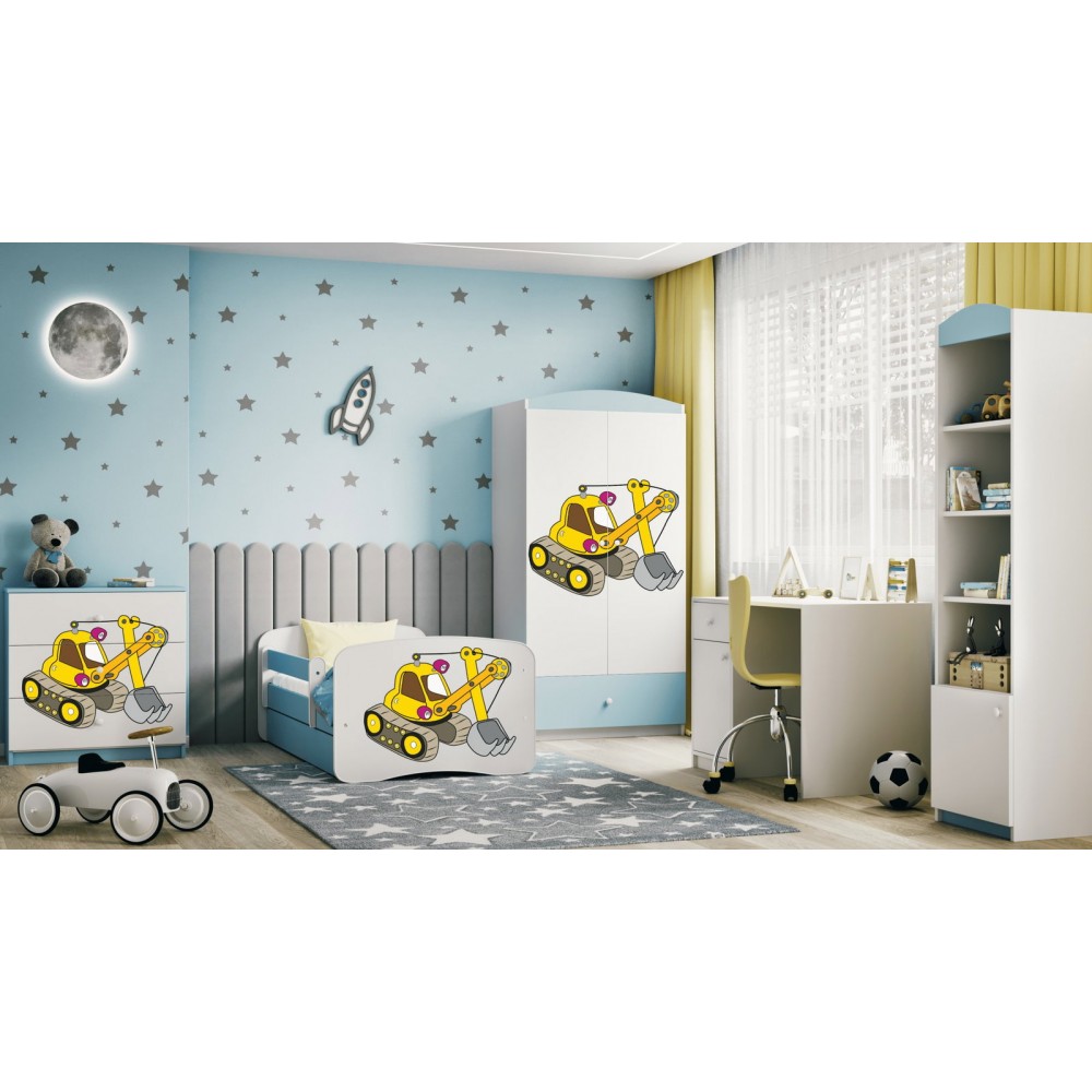 Παιδικό Κρεβάτι Babydreams Cartoon-Mple-180 x 80-Digger 184x90x61
