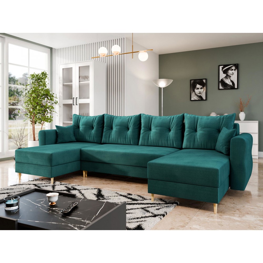 Γωνιακός Καναπές Zako U-Prasino