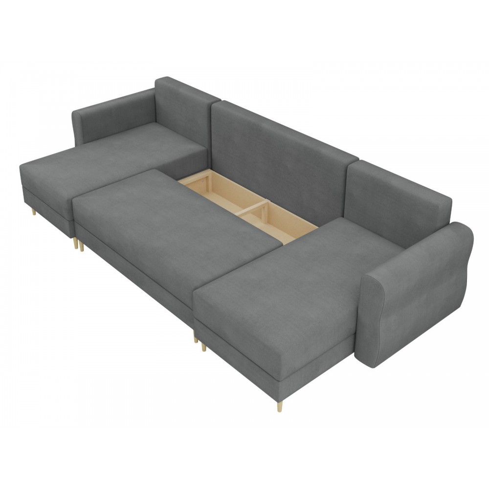 Γωνιακός Καναπές Zako U-Prasino