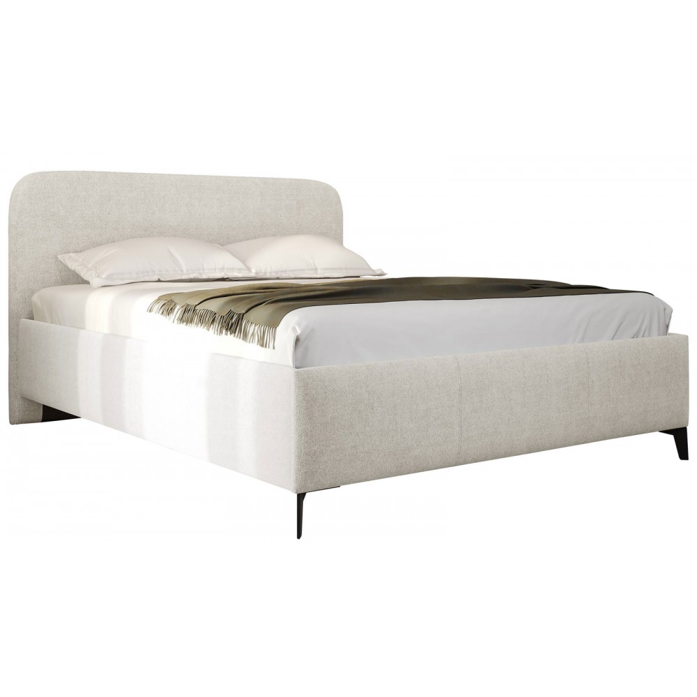 Επενδυμένο κρεβάτι Holly-Leuko-140 x 200