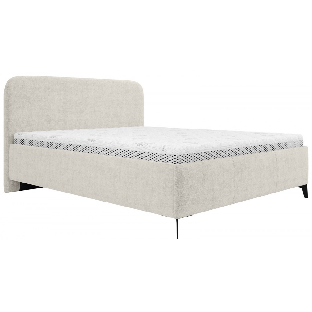 Επενδυμένο κρεβάτι Holly-Leuko-160 x 200