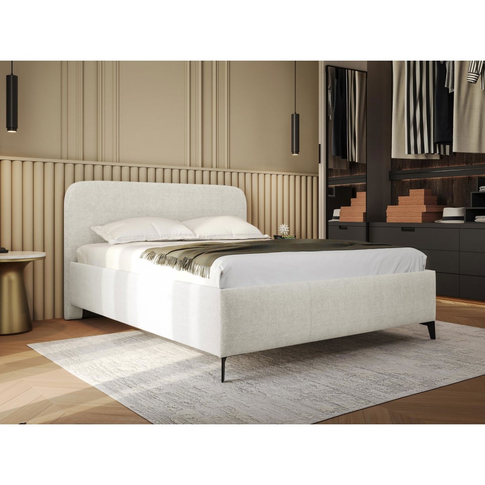 Επενδυμένο κρεβάτι Holly-Leuko-180 x 200