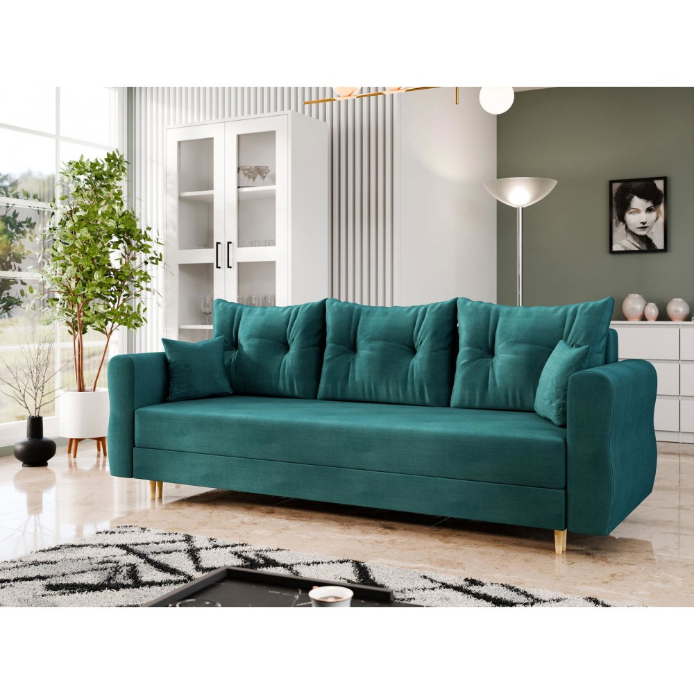 Καναπές Zako τριθέσιος -Prasino