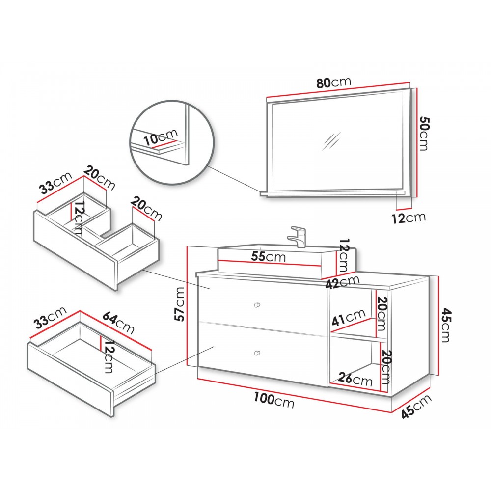 Σετ μπάνιου Kertos Ι-Mauro