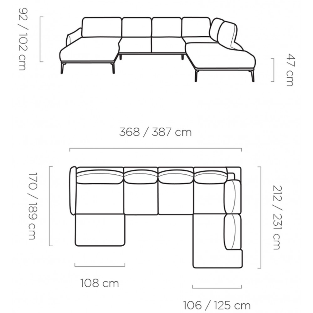 Γωνιακός καναπές Hydra Plus-Ekrou-Δεξιά
