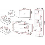 Σετ μπάνιου Kertos II-Leuko