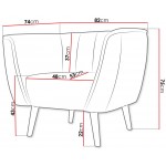 Πολυθρόνα Pas I-Gkri Skouro