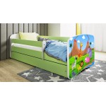 Παιδικό Κρεβάτι Babydreams Cartoon-Prasino-180 x 80-Safari 184x90x61