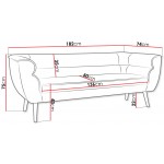 Καναπές Bal III τριθέσιος-Sapio milo