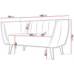 Καναπές Pas II διθέσιος-Prasino
