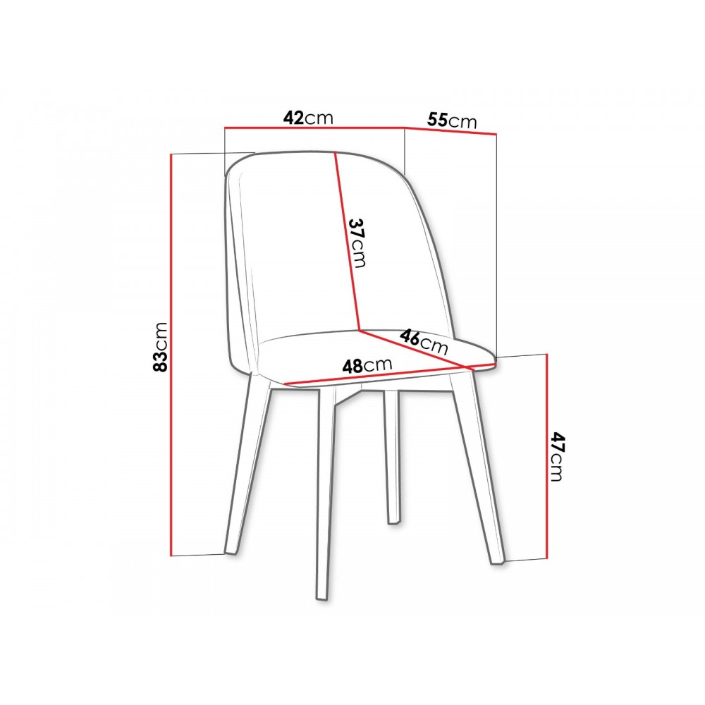 Καρέκλα Monti III-Gkri Skouro