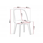 Καρέκλα Monti III-Gkri Skouro