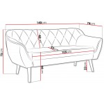 Καναπές Skand II διθέσιος-Prasino