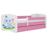 Παιδικό Κρεβάτι Babydreams Cartoon-Roz-160 x 80-Elephant 164x90x61