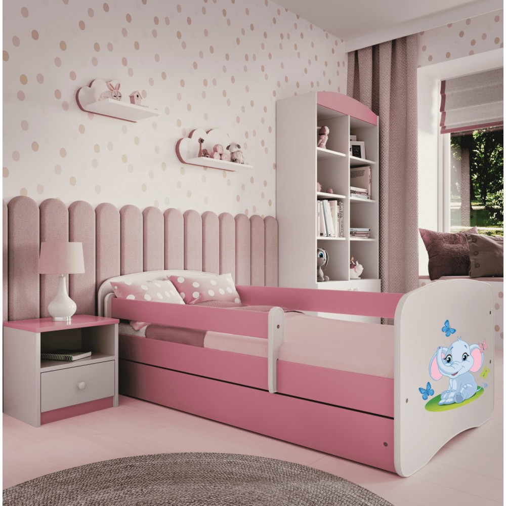 Παιδικό Κρεβάτι Babydreams Cartoon-Roz-180 x 80-Elephant 184x90x61