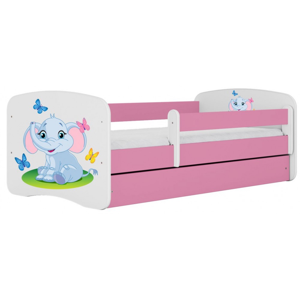 Παιδικό Κρεβάτι Babydreams Cartoon-Roz-180 x 80-Elephant 184x90x61