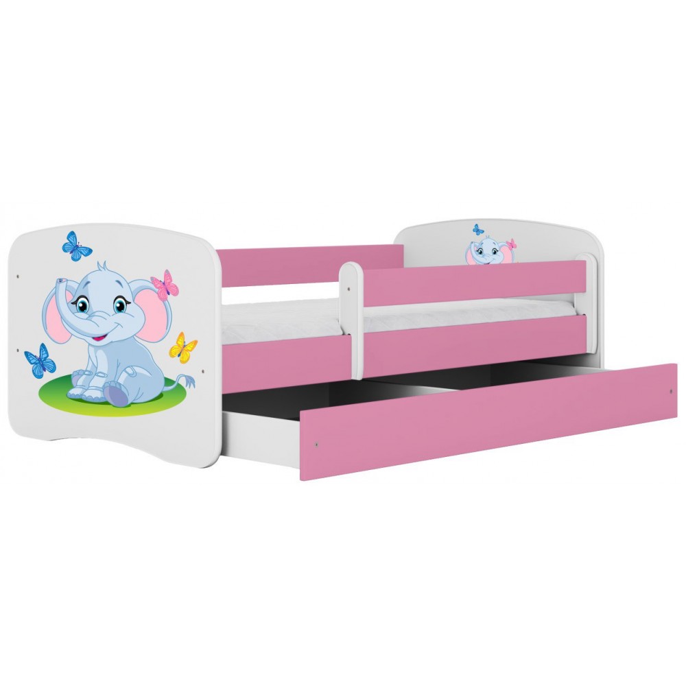 Παιδικό Κρεβάτι Babydreams Cartoon-Roz-180 x 80-Elephant 184x90x61