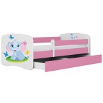 Παιδικό Κρεβάτι Babydreams Cartoon-Roz-180 x 80-Elephant 184x90x61